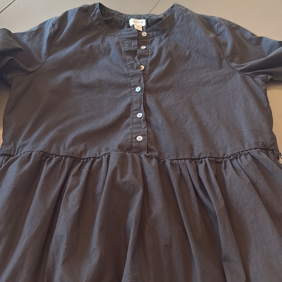 J. Crew black tiered long sleeve dress - Picture 8 of 8